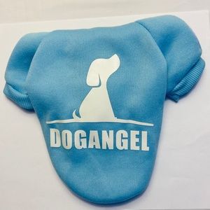 Cute light blue small dog hoodie